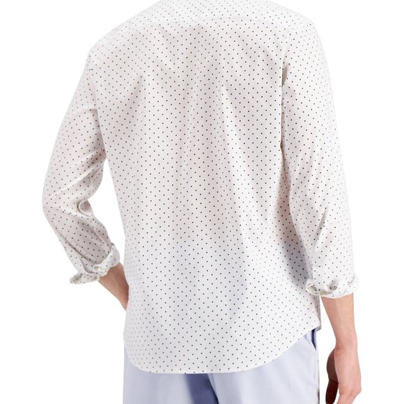 Michael Kors Men’s 2XL Slim Fit Mini Dot Button-Up Shirt NWT - Picture 2 of 5